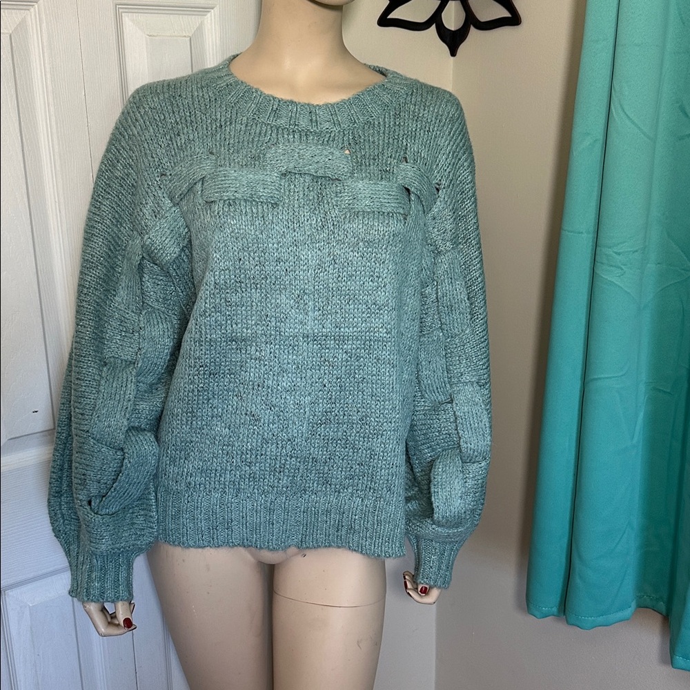 Mystree Seafoam Knit Sweater
